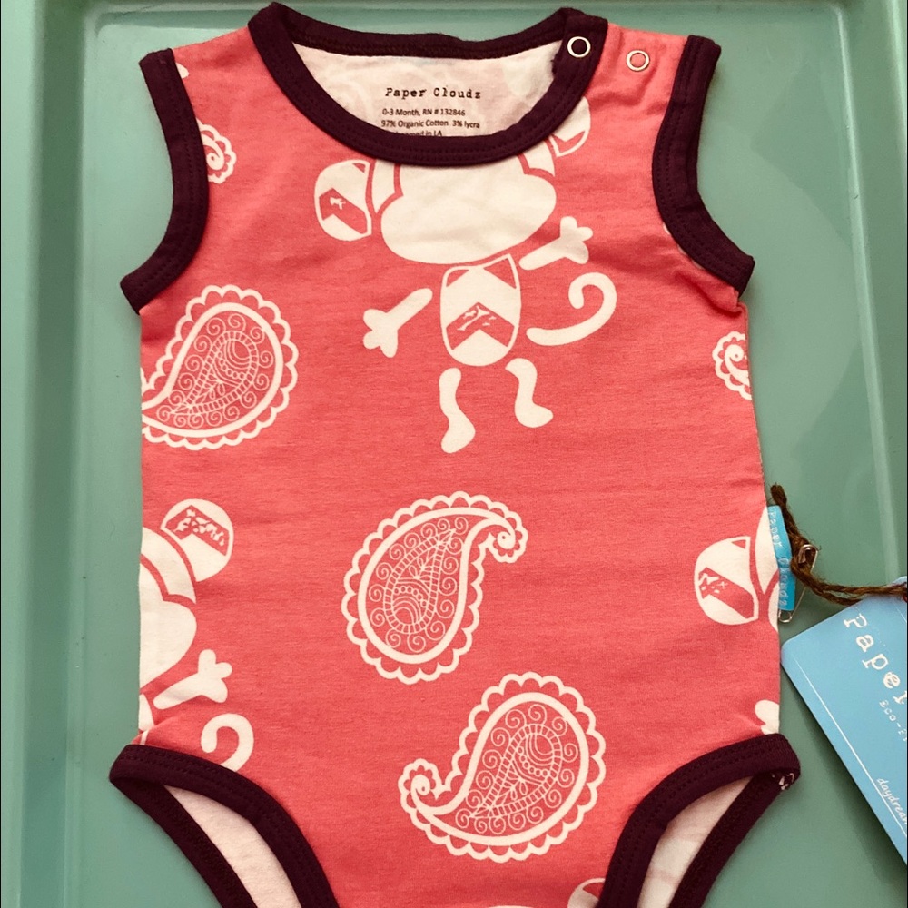 PAPER CLOUDZ Baby Shirt 0-4 months NEW NWOT